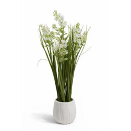 Crystals 50Cm Modern Faux Artificial Lavender Plants In Pot Silk Flowers, Larch Plant