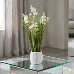 Crystals 50Cm Modern Faux Artificial Lavender Plants In Pot Silk Flowers, Larch Plant - thumbnail 2