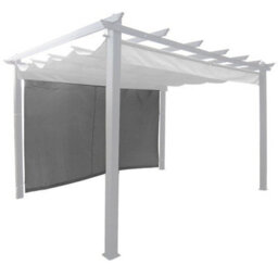 Glendale Garden & Leisure 4M Single Curtain Side For Seville Gazebo - L400 Cm - Grey - thumbnail 1