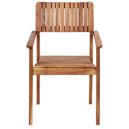 Beliani Garden Dining Set 4 Seater Agello Acacia Wood Brown - thumbnail 9