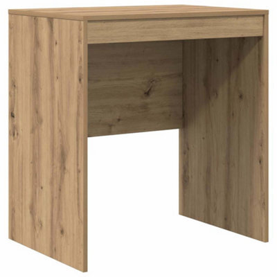 Berkfield Modern Writing Desk Artisan Oak Engineered Wood 70 X 50 X 76 Cm Simple - image 1