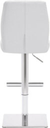 Lamboro Ravenna Signature White Real Leather Bar Stool, Chrome & Weighted Base, Home & Kitchen - thumbnail 5
