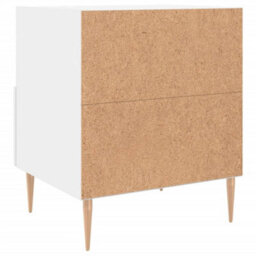 Berkfield Bedside Cabinet White 40X35X47.5 Cm Engineered Wood - thumbnail 6
