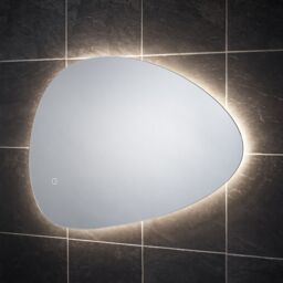 Sensio Mistral Curved Wall-Mounted Bathroom Illuminated Contemporary Colour-Changing Mirror (H)80Cm (W)55Cm - thumbnail 4