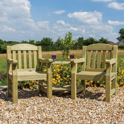 Emily Garden Love Seat Companion Seat By Zest Outdoor Living - image 1