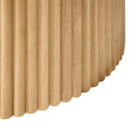 Beliani Dining Table Lunnin Light Oak 90 Cm 180 Cm - thumbnail 5
