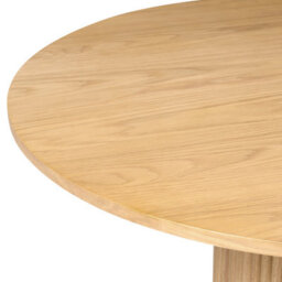 Beliani Dining Table Lunnin Light Oak 90 Cm 180 Cm - thumbnail 4