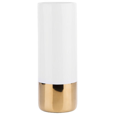 Beliani Flower Vase Gelida Stoneware 36 Cm White - image 1