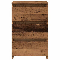Berkfield Bedside Cabinet Old Wood 40X35X62.5 Cm Engineered Wood - thumbnail 5