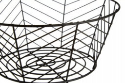 Orsina Black Powder Coated Fruit Basket, Modern Wire Design Bowl For Storing Fresh Fruit, Durable Metal With Matte - thumbnail 4