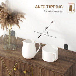 Wyld Haus Fafi Napa Brown Sideboard With Gold-Tone Steel Line Detailing And Hairpin Legs, 80W X 37D X 77H Cm - thumbnail 7