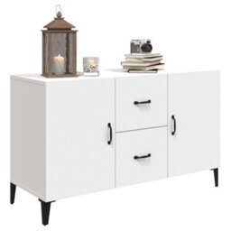 Berkfield Sideboard White 100X36X60 Cm Engineered Wood - thumbnail 4