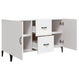 Berkfield Sideboard White 100X36X60 Cm Engineered Wood - thumbnail 7
