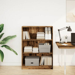 Berkfield Bookcase Old Wood 80X24X109 Cm Engineered Wood - thumbnail 3