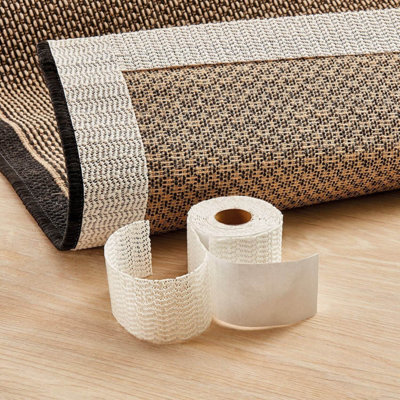 Reusable Rug Mat Gripper Self-Adhesive Tape Roll L3M X W5Cm - image 1