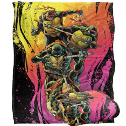 Tmnt Silky Splash Supersoft Blanket Multicoloured (152Cm X 127Cm) - thumbnail 2