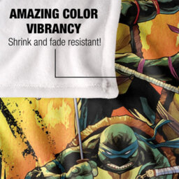 Tmnt Silky Splash Supersoft Blanket Multicoloured (152Cm X 127Cm) - thumbnail 4
