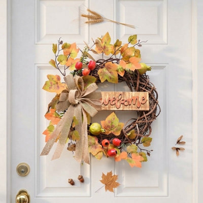 Garden Greatness Natural Harvest Welcome Wreath - image 1