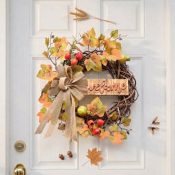 Garden Greatness Natural Harvest Welcome Wreath - thumbnail 1