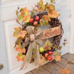 Garden Greatness Natural Harvest Welcome Wreath - thumbnail 2