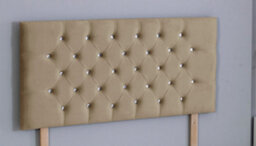 Comfy Deluxe 3Ft  Single 20Inch Mink Plush Chesterfield Headboard