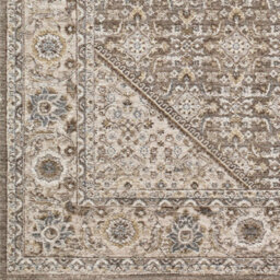 Livabliss Arda-Vintage Taupe Brown Grey Traditional Boho Fringe Living Dining Bedroom Rug 200 X 290 Cm Easy Care, Non Shedding - thumbnail 7