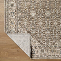 Livabliss Arda-Vintage Taupe Brown Grey Traditional Boho Fringe Living Dining Bedroom Rug 200 X 290 Cm Easy Care, Non Shedding - thumbnail 4