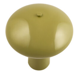 Beliani Olive Green Mushroom Dome Table Lamp With Iron Base, 22 Cm - Retro Mid-Century Bedside Lamp - thumbnail 3