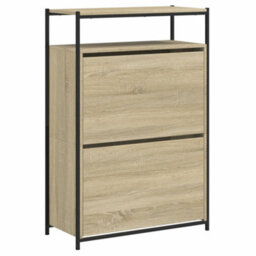 Berkfield Shoe Cabinet Sonoma Oak 75X34X112 Cm Engineered Wood - thumbnail 4
