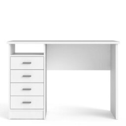 Wyld Haus Billabong White 4-Drawer Wooden Office Desk - thumbnail 3