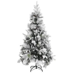 Berkfield Christmas Tree With Flocked Snow&cones 225 Cm Pvc&pe - thumbnail 2