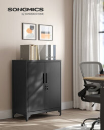 LEDREM File Cabinet, Multipurpose Garage Cabinet, Office Cabinet With 2 Doors, Lockable Cabinet, Steel Storage Cabinet - thumbnail 9