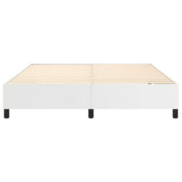 Berkfield Box Spring Bed Frame White 180X200Cm 6Ft Super King Faux Leather - thumbnail 5