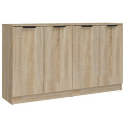 Vidaxl Sideboards 2 Pcs Sonoma Oak 60X30X70 Cm Engineered Wood - thumbnail 2