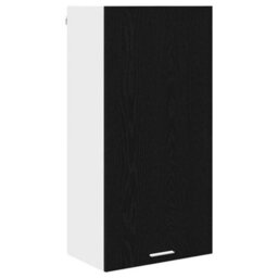 Walplus Hanging Cabinet Riga Black Oak And White 50 X 31 X 100 Cm - thumbnail 2