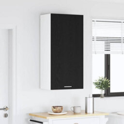Walplus Hanging Cabinet Riga Black Oak And White 50 X 31 X 100 Cm - thumbnail 4