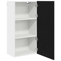 Walplus Hanging Cabinet Riga Black Oak And White 50 X 31 X 100 Cm - thumbnail 5