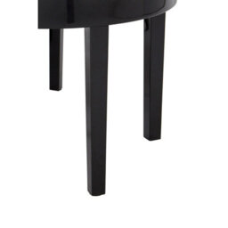 Orsina Black Set Of 3 Nesting Tables, Glossy Finish Nesting Table With Square Legs, Coffee Tables For Living Room - thumbnail 3
