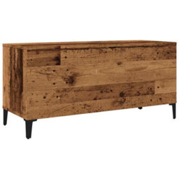 Berkfield Record Cabinet Old Wood 100X38X48 Cm Engineered Wood - thumbnail 6