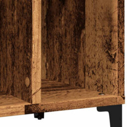 Berkfield Record Cabinet Old Wood 100X38X48 Cm Engineered Wood - thumbnail 7