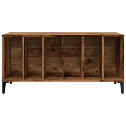 Berkfield Record Cabinet Old Wood 100X38X48 Cm Engineered Wood - thumbnail 4