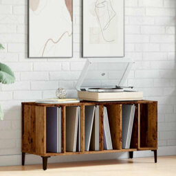 Berkfield Record Cabinet Old Wood 100X38X48 Cm Engineered Wood - thumbnail 3