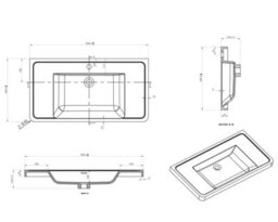 Plum&clay Eden Light Oak Wall Hung Vanity Unit With Resin Basin (W)900mm - thumbnail 9