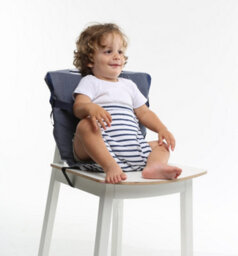 Baby To Love Pocket Chair Travel Booster Seat White Stars - thumbnail 1