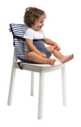 Baby To Love Pocket Chair Travel Booster Seat White Stars - thumbnail 2