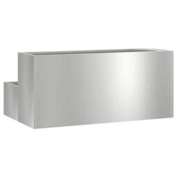 Berkfield Modern Garden Planter Silver 100 X 60 X 45 Cm Galvanised Steel - thumbnail 5