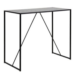 Wyld Haus El Paso Black Metal Bar Table With Black Ash Laminate Top And Powder-Coated Base - thumbnail 3