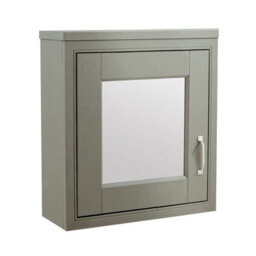 Nes Home Chiltern Traditional 500mm Mirror Cabinet Stone Grey - thumbnail 1