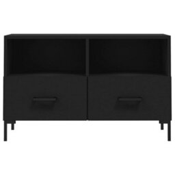 Berkfield Sturdy Tv Cabinet Black 80X36X50 Cm Engineered Wood - thumbnail 5
