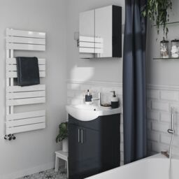GoodHome Koros Midnight Blue Plain Shower Curtain (W)180Cm - thumbnail 4
